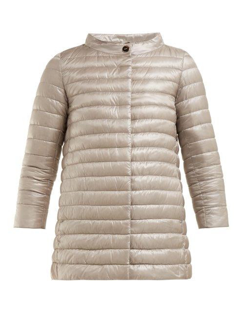 Matchesfashion.com Herno - Rosella Quilted Jacket - Womens - Silver