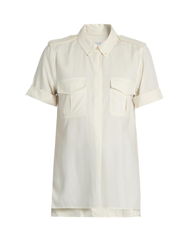 Equipment Rory Patch-pocket Silk Shirt
