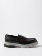 Amiri - Military Leather Slip-on Loafers - Mens - Black