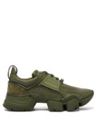 Matchesfashion.com Givenchy - Jaw Raised Sole Low Top Leather Trainers - Mens - Khaki