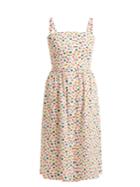 Hvn Laura Fruit-print Midi Dress