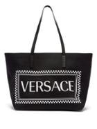 Matchesfashion.com Versace - Logo Canvas Tote - Womens - Black Multi
