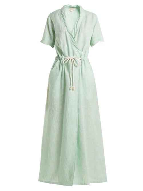 Matchesfashion.com Wiggy Kit - Drawstring Rope Maxi Dress - Womens - Green