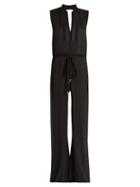 Zeus + Dione Amazons Textured-silk Jumpsuit