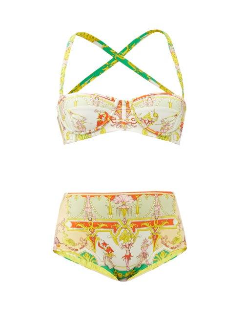 Matchesfashion.com Etro - Mondello Scarf-print Bikini - Womens - Multi