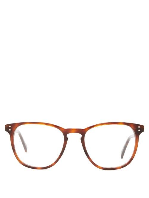 Matchesfashion.com Celine Eyewear - Round Tortoiseshell Acetate Glasses - Womens - Tortoiseshell