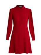 Redvalentino Long-sleeved Crepe Mini Dress