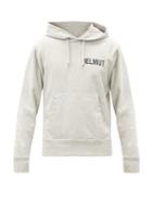 Matchesfashion.com Helmut Lang - Glowcore Printed Cotton Jersey Hooded Sweatshirt - Mens - Grey