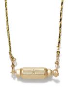 Marie Lichtenberg - Baby Locket Diamond, Pearl & 14kt Gold Necklace - Mens - Gold Multi