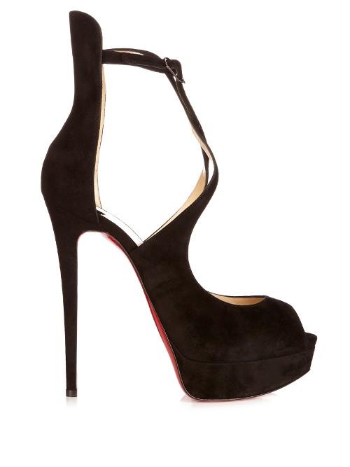 Christian Louboutin Marlenalta 150mm Suede Platform Sandals