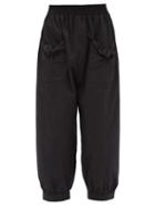 Batsheva - Tie-pocket Cotton-twill Trousers - Womens - Black