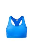 Balenciaga - Logo-jacquard Racerback Nylon-blend Crop Top - Womens - Blue