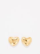 Annika Inez - Voluptuous Heart Small 14kt Gold-filled Earrings - Womens - Yellow Gold