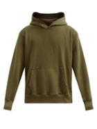 Matchesfashion.com Les Tien - Brushed-back Cotton Hooded Sweatshirt - Mens - Khaki