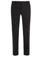Matchesfashion.com Balenciaga - Slim Leg Wool Blend Trousers - Mens - Black
