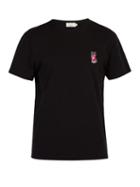 Matchesfashion.com Maison Kitsun - Acide Fox Appliqu Cotton T Shirt - Mens - Black