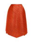 Matchesfashion.com Pleats Please Issey Miyake - High Rise Tech Pleated Midi Skirt - Womens - Brown