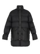 Rick Owens Funnel-neck Quilted Down Coat