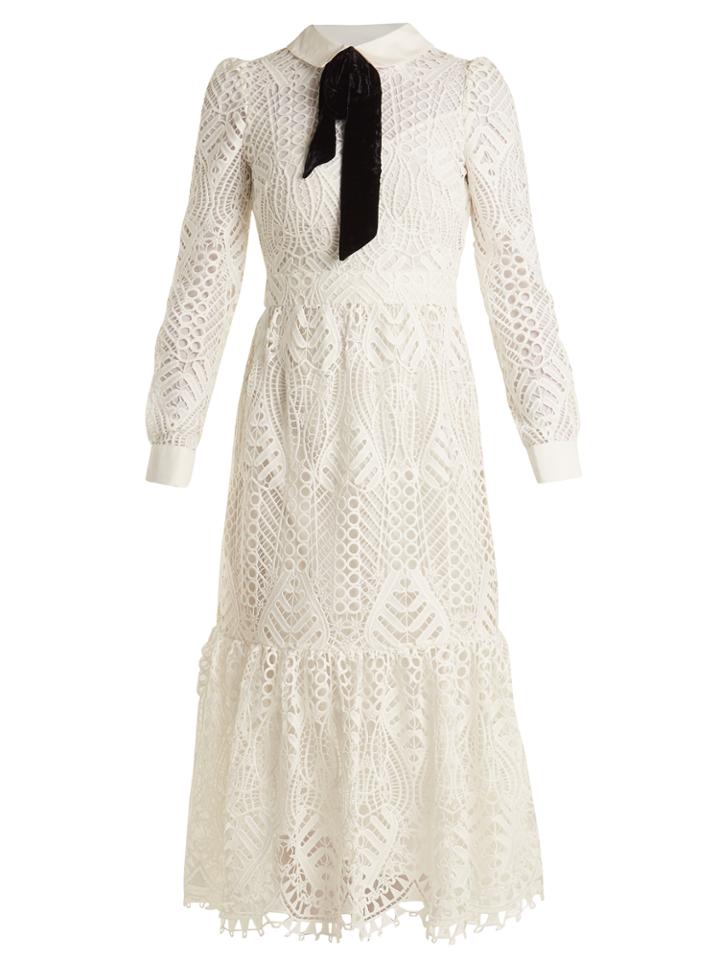 Temperley London New Moon Guipure-lace Dress