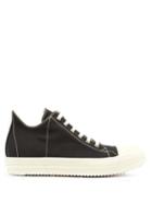 Matchesfashion.com Rick Owens Drkshdw - Geobasket Low Top Canvas Trainers - Mens - Black