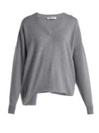 Balenciaga Cut-out Wool And Cashmere-blend Sweater