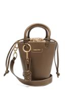 Matchesfashion.com See By Chlo - Cecilia Small Grained-leather Bucket Bag - Womens - Khaki