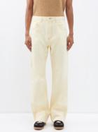 Wales Bonner - Sunrise Straight-leg Jeans - Mens - Pale Yellow