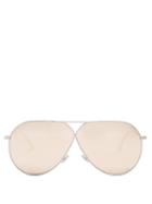 Matchesfashion.com Dior Eyewear - Diorstellaire3 Aviator Frame Sunglasses - Womens - Pink Silver
