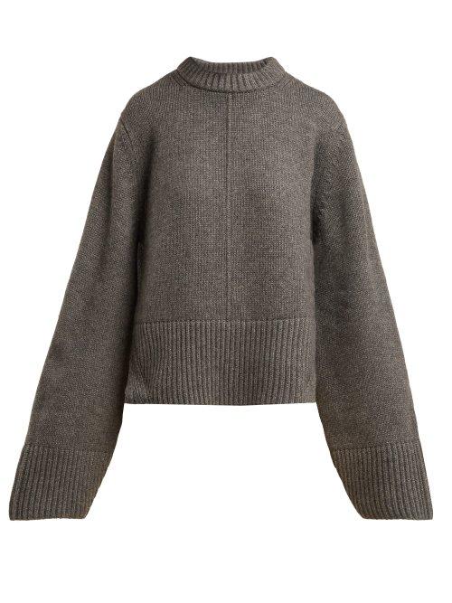 Matchesfashion.com Khaite - Virginia Cashmere Sweater - Womens - Grey