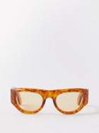 Jacques Marie Mage - Clyde Round Tortoiseshell-acetate Sunglasses - Womens - Brown Multi