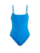 Matchesfashion.com Rochelle Sara - The Trevor Swimsuit - Womens - Light Blue