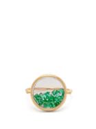 Matchesfashion.com Aurlie Bidermann Fine Jewellery - Chivor 18kt Gold And Emerald Ring - Womens - Green