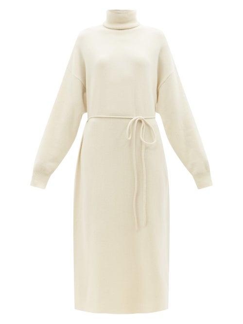 Extreme Cashmere - No.209 Attraction Stretch-cashmere Blend Dress - Womens - Cream