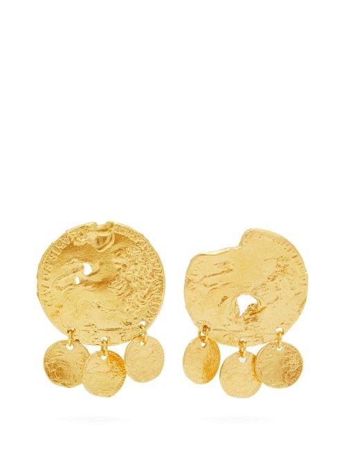 Matchesfashion.com Alighieri - Baby Lion Gold Plated Earrings - Womens - Gold