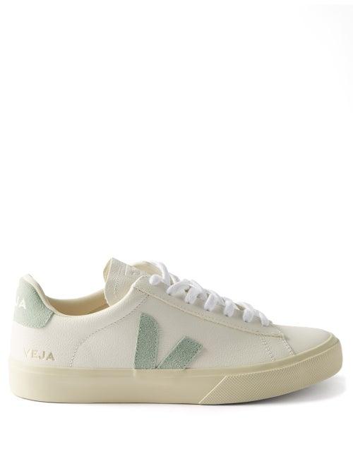 Veja - Campo Leather Trainers - Womens - Green Mint