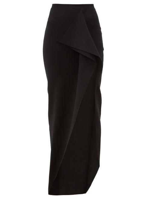 Matchesfashion.com Rick Owens - Grace Slit Stretch Jersey Skirt - Womens - Black