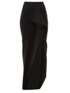 Matchesfashion.com Rick Owens - Grace Slit Stretch Jersey Skirt - Womens - Black