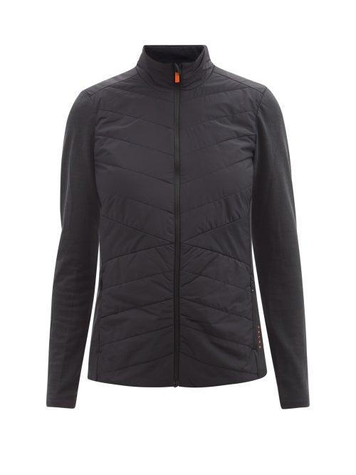 Falke - Quilted Merino & Technical-shell Jacket - Womens - Black