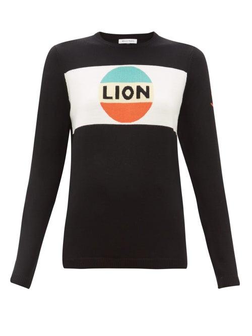 Matchesfashion.com Bella Freud - Lion Wool Sweater - Womens - Black Multi