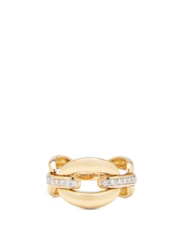 Ladies Fine Jewellery Nadine Aysoy - Catena Diamond & 18kt Gold Ring - Womens - Yellow Gold