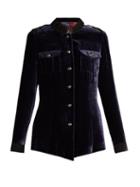 Etro High-neck Velvet Jacket