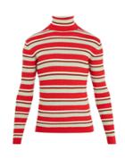 Gucci Striped Roll-neck Ribbed-knit Wool Sweater