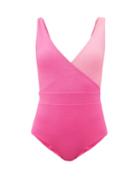 Matchesfashion.com Cossie + Co - The Ashley Colour-block Swimsuit - Womens - Pink
