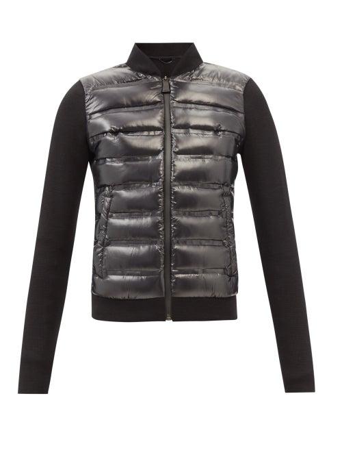 Aztech Mountain - The Nell Quilted And Jersey Mid-layer Jacket - Womens - Black