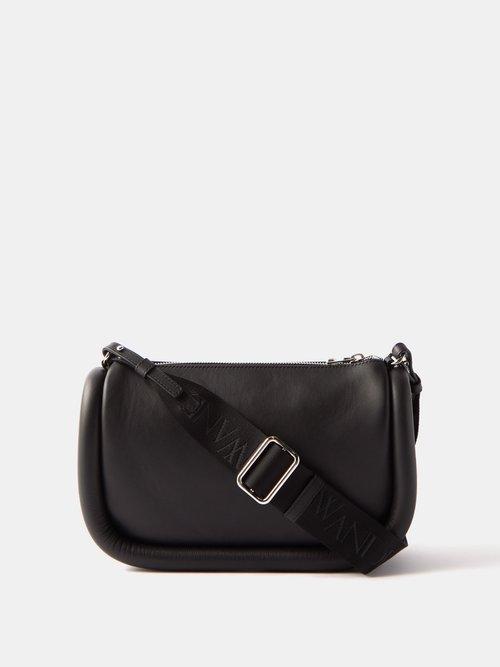 Jw Anderson - Bumper Leather Cross-body Bag - Womens - Black