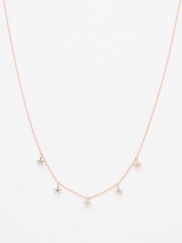 Roxanne First - Star Diamond & 14kt Rose-gold Necklace - Womens - Gold Multi