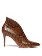 Matchesfashion.com Gianvito Rossi - Vania 85 Python Ankle Boots - Womens - Brown