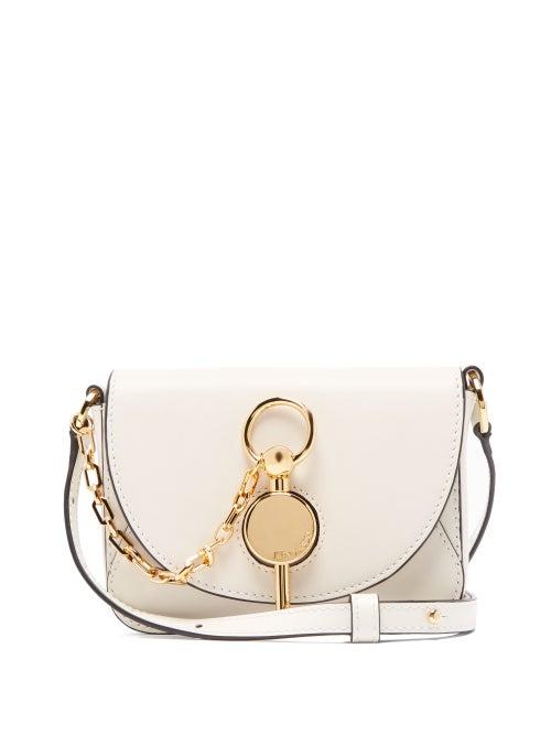 Matchesfashion.com Jw Anderson - Nano Keyts Leather Cross Body Bag - Womens - White