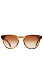 Matchesfashion.com Garrett Leight - Boccaccio 50 Tortoiseshell Acetate Sunglasses - Womens - Brown