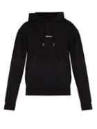 Matchesfashion.com Ami - Silence Embroidered Hooded Cotton Sweatshirt - Mens - Black